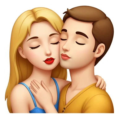 A kiss on the neck sticker