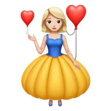 Woman Being Inflated   sticker