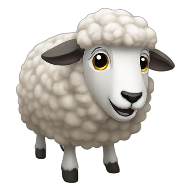 Sheeps saltando la cerca sticker