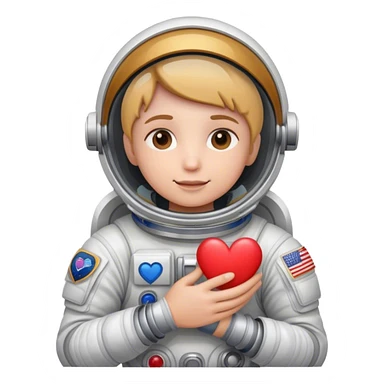 Atronaut love sticker