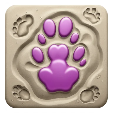 cat's footprints sticker