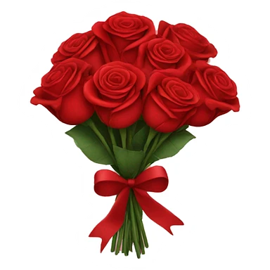 Bouquet of red roses sticker