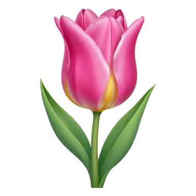 Pink tulip sticker