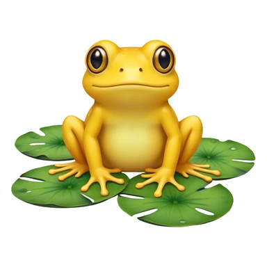 yellow frog sticker