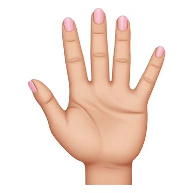 A closed hand with a pinky sticking out sticker