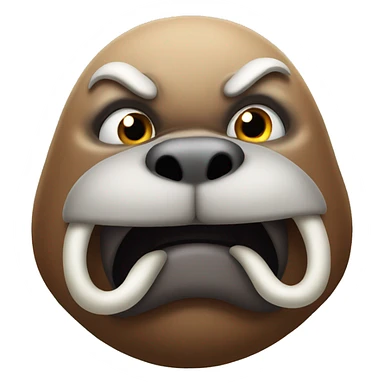 Very angry walrus sticker