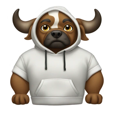Pet bull hoodie sticker