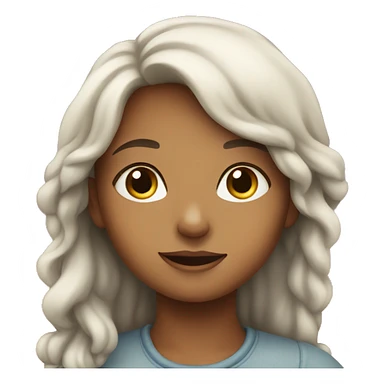 girl  under sky sticker