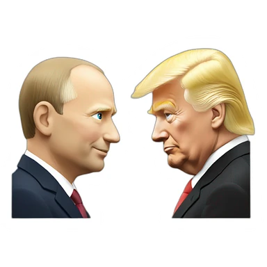 trump admiring putin sticker