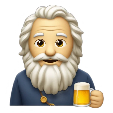 T'choupi qui boit une bière sticker