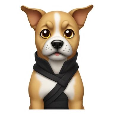Ninja dog sticker