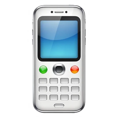 beyaz cep telefonu sticker