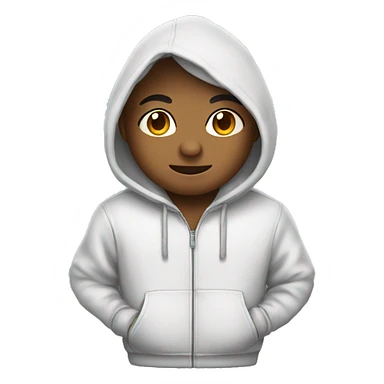 Alabai wearing a hoodie sticker