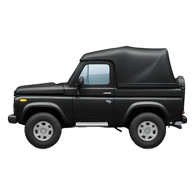 camioneta negra 4x4 sticker