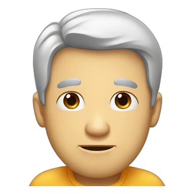 The man is embarrassed sticker