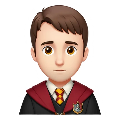 neville longbottom wear hogwarts gryfindor unifrm sticker