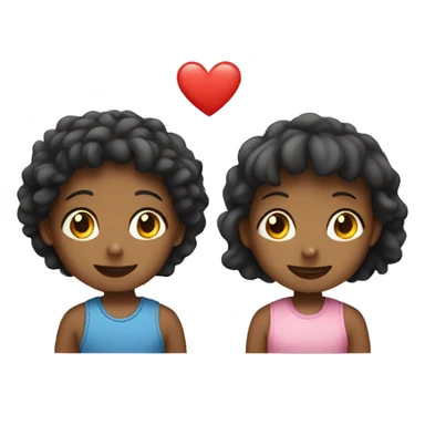 Two kids in love sticker