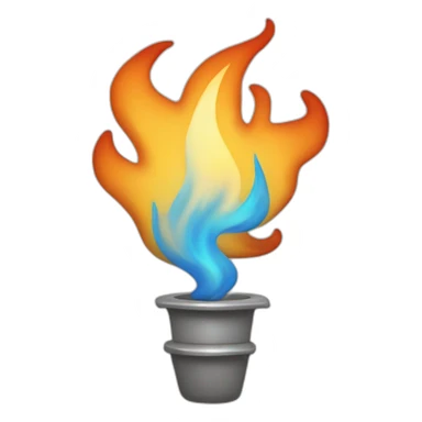 Flame en colere sticker