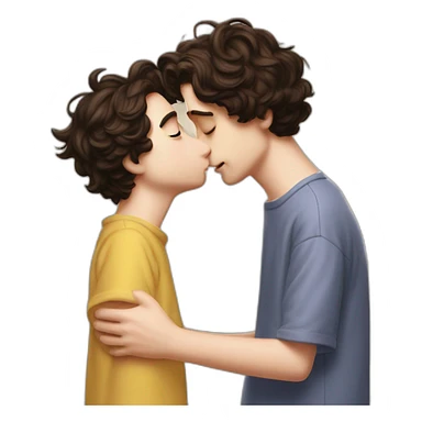 Timothee chalamet lovingly kisses Homer Simpson sticker