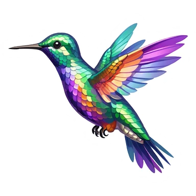 Humming bird sticker