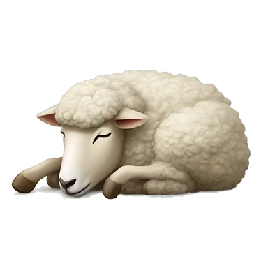 Sleeping sheep sticker