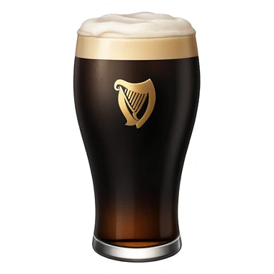 pint of guinness with flat top sticker