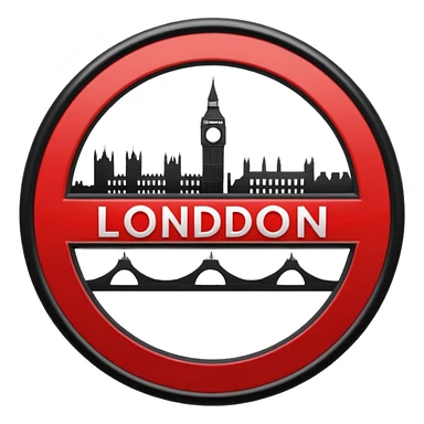 le mot "london" dans le logo du underground sticker