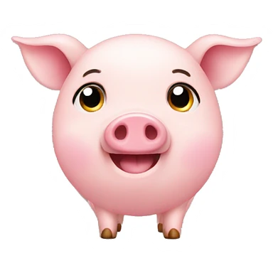 Cute piggy sticker