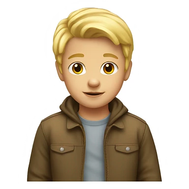 Blonde kid sticker
