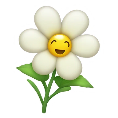 Cute flower sticker