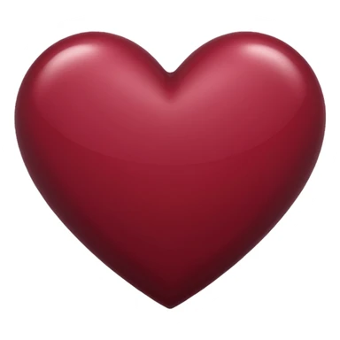 Maroon colour heart sticker