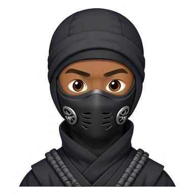 Black man ninja  sticker