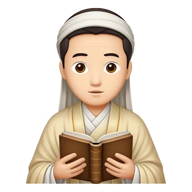 Tang Sanzang reading bible sticker