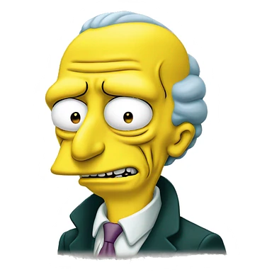 mr burns from the simpsons sticker