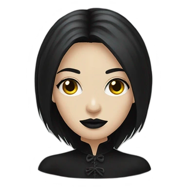 Goth woman sticker