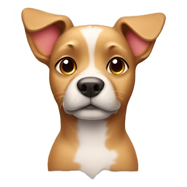 dog with a love heart  sticker