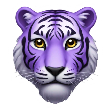 purple tiger sticker