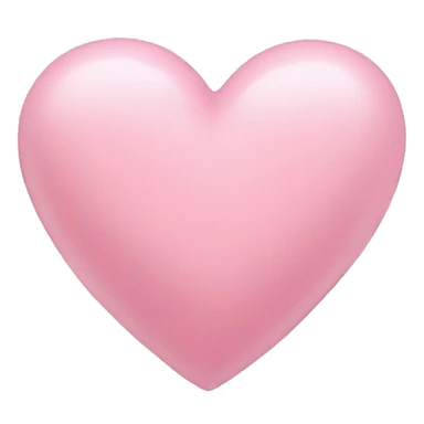 Light pink heart emoji  sticker