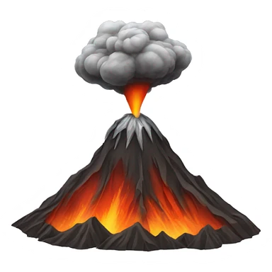 volcano agung sticker