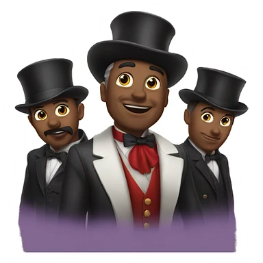 the magician and his entourage sticker