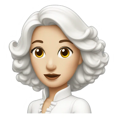 La dame blanche sticker