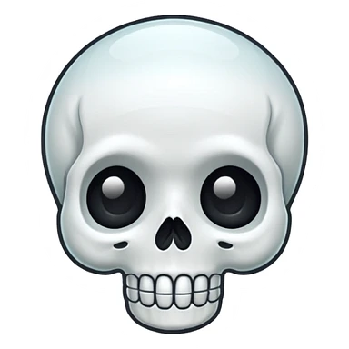 
Cute kawaii skull  cartoon -style/cute and transparent for a sticker 
 
 sticker