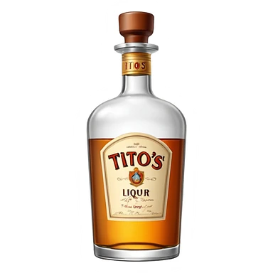 Tito’s liquor bottle sticker