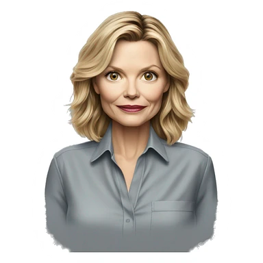 michelle pfeiffer wearing shirt sticker