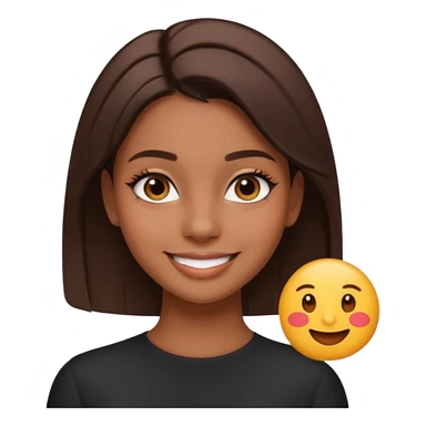 Hazme varios emojis aesthetic pero que sea de una chica morena aesthetic clean girl sticker