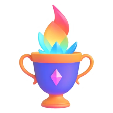 holy grail, radiant cup, mystical aura sticker