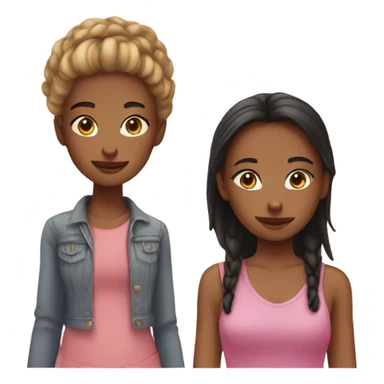 Girl and her best friend  sticker