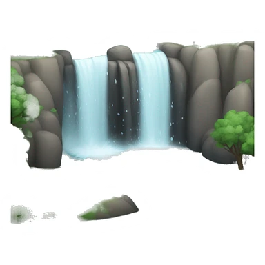 White Water falling  sticker