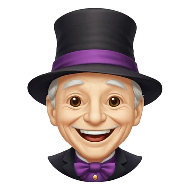 An old magician laughing 🤣 sticker