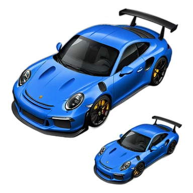 Porsche gt3 RS blue sticker
